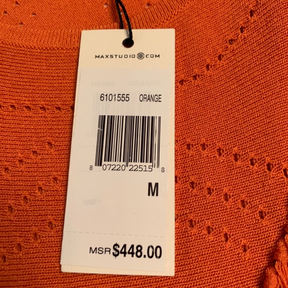 LEON MAX LIMITED EDITION ORANGE COCKTAIL FRINGE DRESS - SIZE M/S - Picture 7 of 14